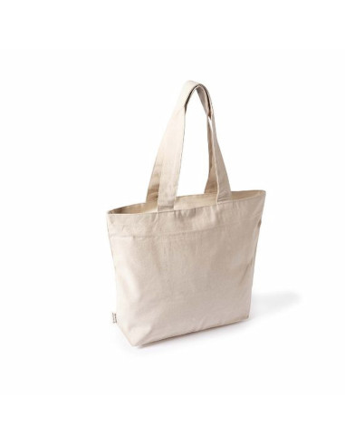 Bolsa de algodón reciclado 280g con cremallera