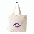 Bolsa de algodón reciclado 280g con cremallera