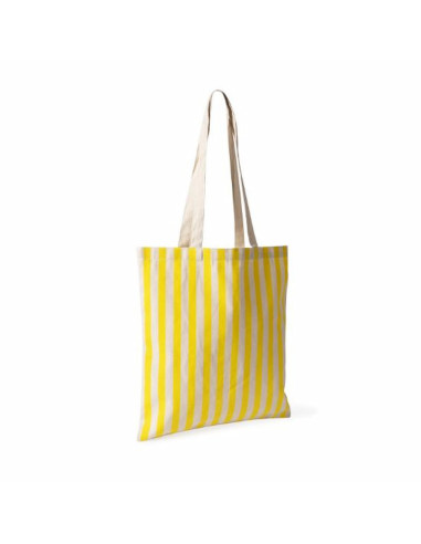 Bolsa de rayas de algodón reciclado 180 gr/m2