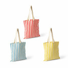 Bolsa de rayas de algodón reciclado 180 gr/m2