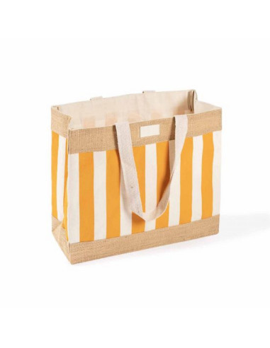 Bolsa de algodón reciclado y yute 220g