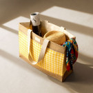 Bolsa de algodón reciclado y yute 220g