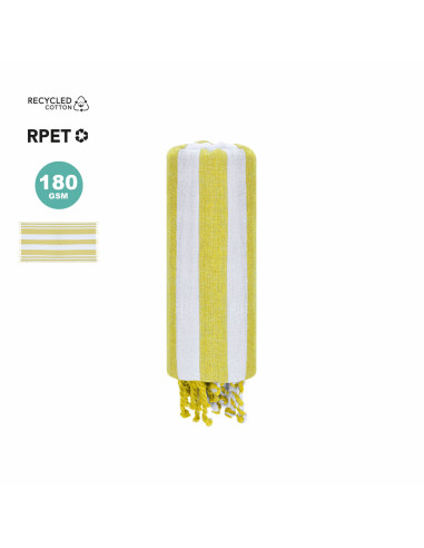 Toalla Pareo de algodón reciclado y RPET 180 x 90 cm