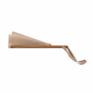 Abanico de bambú y poliéster 5 varillas