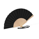 Abanico de madera de 26 cm con cordón