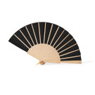 Abanico de madera de 26 cm con cordón