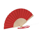 Abanico de madera de 26 cm con cordón