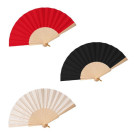 Abanico de madera de 26 cm con cordón