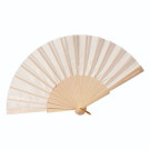 Abanico de madera de 26 cm con cordón