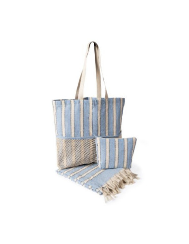Kit de playa con bolsa, pareo y neceser