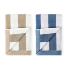 Toalla premium de algodón a rayas 80 x 160 cm