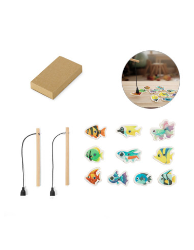 Juego de pesca infantil de madera