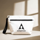 Neceser impermeable con cremallera y cinta de color