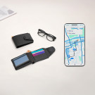 Tarjetero billetero con localizador inteligente