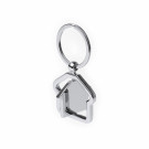 Llavero metálico giratorio con forma de casa