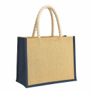 Bolsa de yute con asas de cuerda