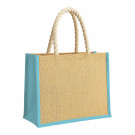 Bolsa de yute con asas de cuerda