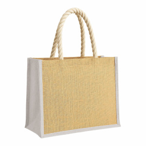 Bolsa de yute con asas de cuerda 2