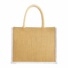 Bolsa de yute con asas de cuerda