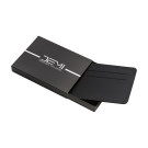 Tarjetero de piel sintética suave con protección RFID