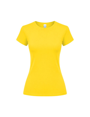 Camiseta de mujer entallada de algodón punto liso EPIKA