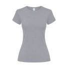 Camiseta de mujer entallada de algodón punto liso EPIKA