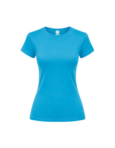 Camiseta de mujer entallada de algodón punto liso EPIKA