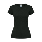 Camiseta de mujer entallada de algodón punto liso EPIKA