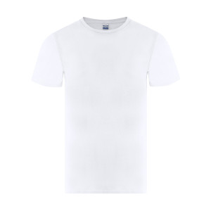 Camiseta blanca de algodón 150g/m2 de manga corta EPIKA