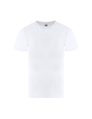 Camiseta blanca de algodón 150g/m2 de manga corta EPIKA