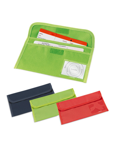 Portadocumentos de viaje de poliéster