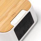 Ventilador de escritorio en ABS Reciclado con cargador inalámbrico