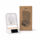 Ventilador de escritorio en ABS Reciclado con cargador inalámbrico