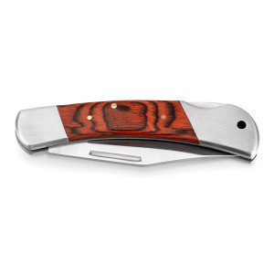 Navaja de acero inox y empuñadura de madera