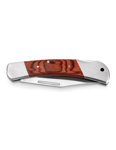 Navaja de acero inox y empuñadura de madera