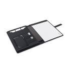 Carpeta A4 de PU con bloc de notas rayadas