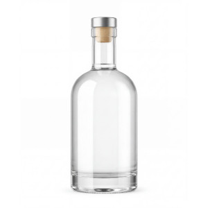 Botella de cristal tipo licor 750ml