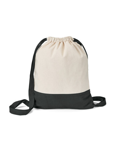 Mochila de cuerdas en algodón 180 g/m con base a color
