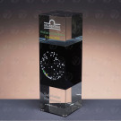 Trofeo de cristal Thunder | Trofeo de cristal bicolor