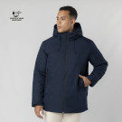 Parka de Soft Shell acolchada con capucha fija ajustable