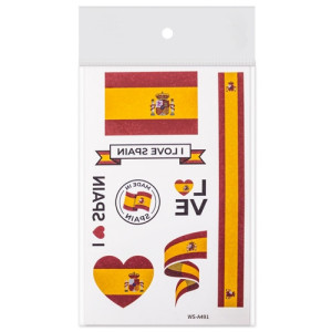 Pack 100 tatuajes temporales de España y otros países 2