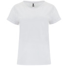 Camiseta con dobladillo blanca | Camiseta casual de mujer