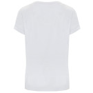 Camiseta con dobladillo blanca | Camiseta casual de mujer