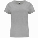 Camiseta con dobladillo blanca | Camiseta casual de mujer