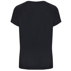 Camiseta con dobladillo negra | Camiseta casual en color negro 2