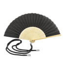 Abanico de bambú con cuerda ajustable