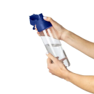 Botella de tritán transparente con tapón a color 750 ml