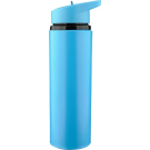 Botella de acero inoxidable reciclado con tapa y pajita 500 ml