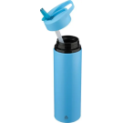 Botella de acero inoxidable reciclado con tapa y pajita 500 ml