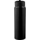 Botella de acero inoxidable reciclado con tapa y pajita 500 ml